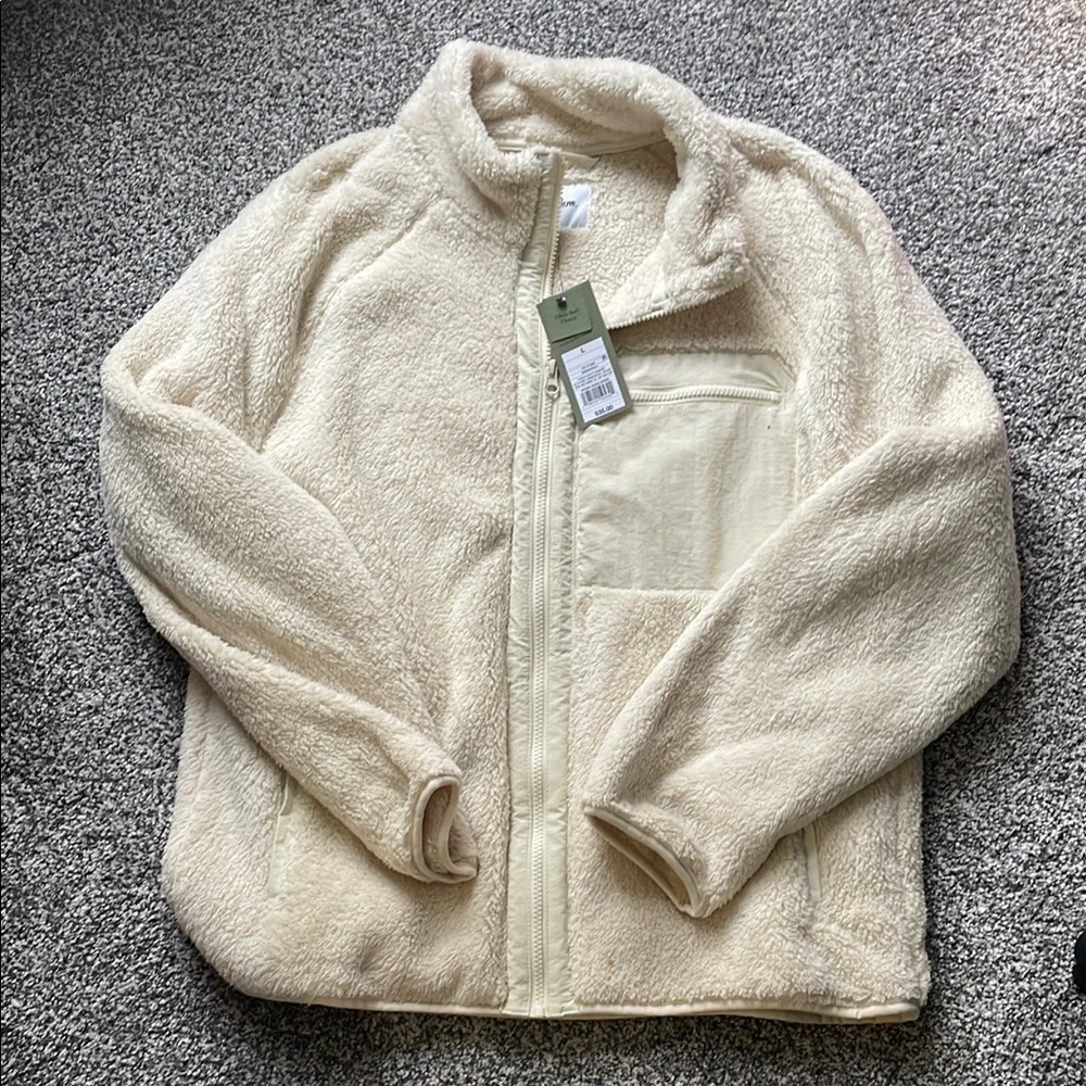 Goodfellow & Co Cream Sherpa Jacket
